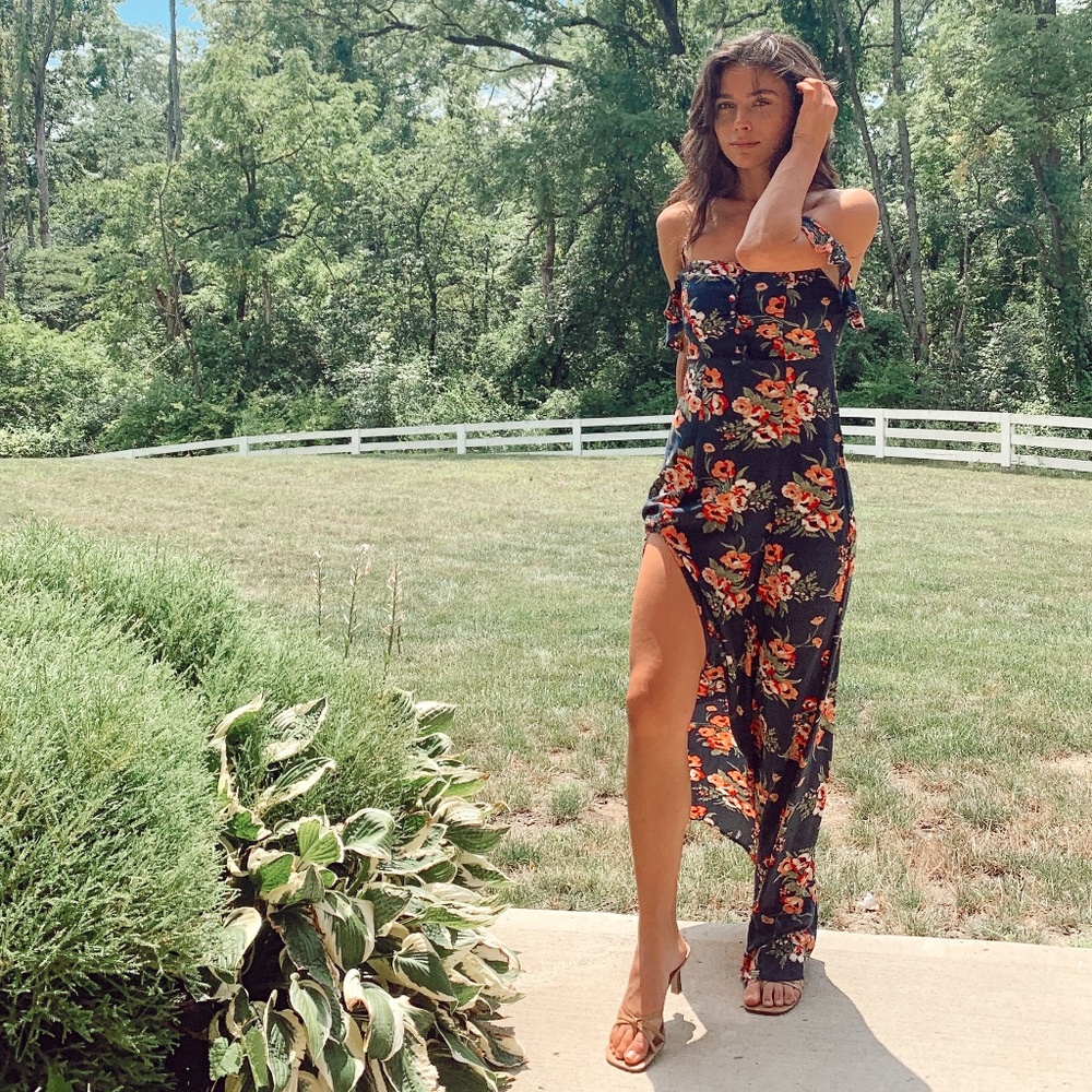 flynn skye bardot maxi dress